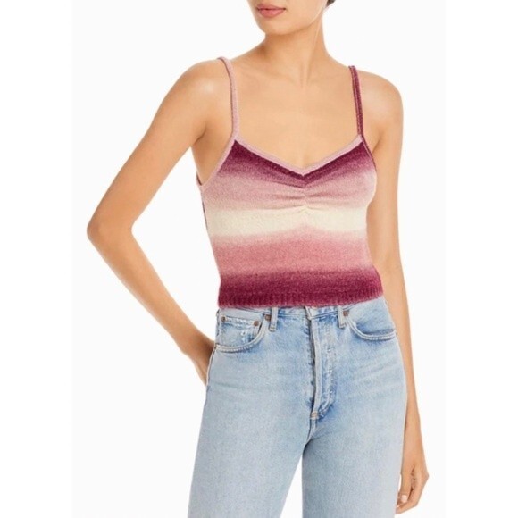 Wayf Tops - Wayf Natalie Knit Stripe Camisole Top Size L NWT